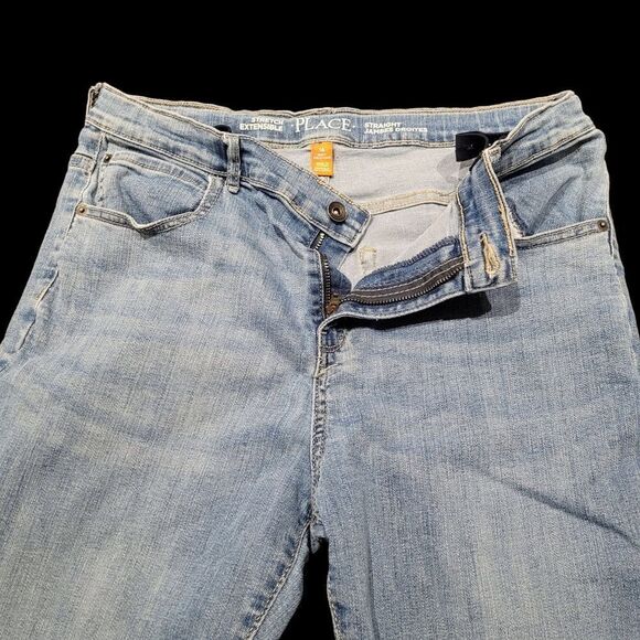 2/$20 The Children Place classic straight leg blue jeans - Picture 3 of 4